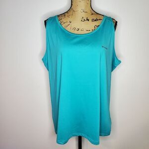 Columbia Sunlight Peak II Tank in Teal Size XXL